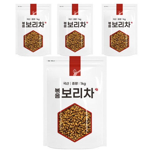 자연초 볶음 보리차, 1kg, 4개, 1개입