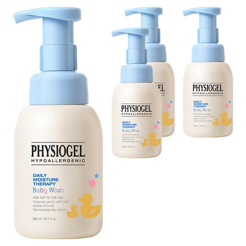 피지오겔 데일리 모이스쳐 테라피 베이비 탑투토 워시, 300ml, 4개