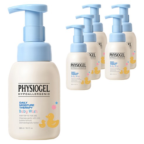피지오겔 데일리 모이스쳐 테라피 베이비 탑투토 워시, 300ml, 6개