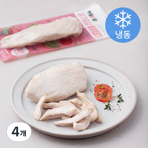 하림이닭 닭가슴살 오리지날 (냉동), 100g, 4개