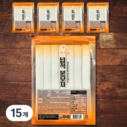 호영식품 넙적 분모자, 300g, 15개