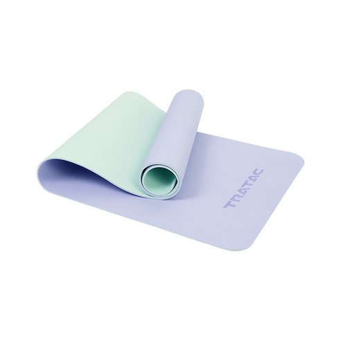   Trattac TPE Reversible Yoga Mat, Ravender Purple + Mint (No Scale)