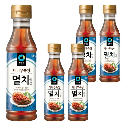 청정원 대나무숙성 멸치액젓, 500g, 5개
