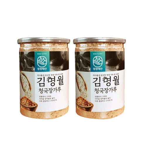 청정태안 김명월 흰콩 청국장가루, 500g, 2개