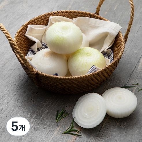 국내산 깐양파, 1kg, 5개
