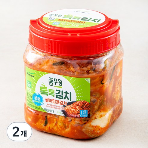 풀무원 톡톡 썰은 김치, 1.2kg, 2개