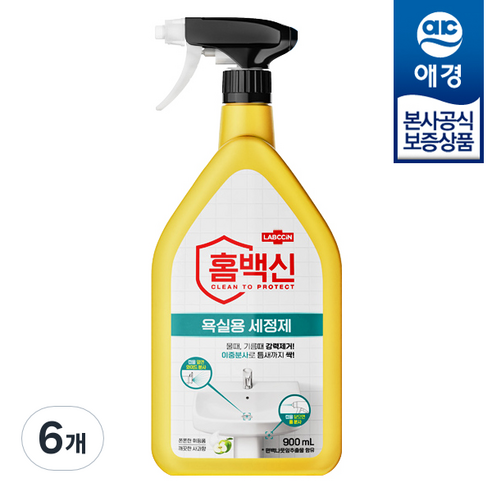 랩신 홈백신 욕실용 세정제, 900ml, 6개