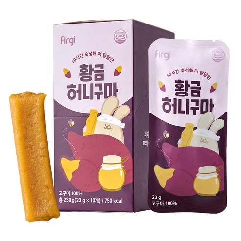 퍼기 허니 칼슘 황금 고구마 간식 과자 10p, 허니 고구마, 230g, 1개