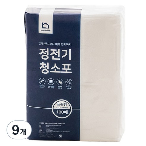 홈앤미 정전기 청소포 표준형, 900개