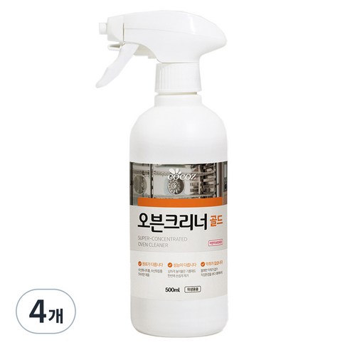 코코즈 오븐크리너 골드, 500ml, 4개