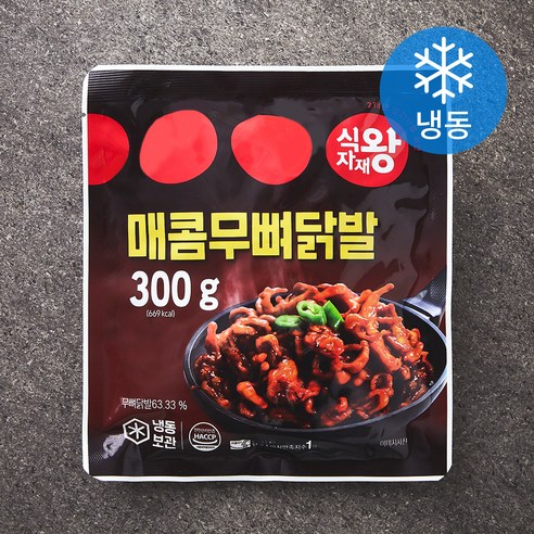 식자재왕 매콤무뼈닭발(냉동), 300g, 1개