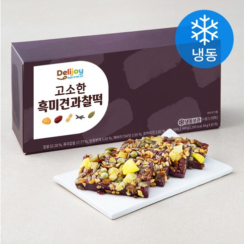 딜리조이 흑미견과찰떡 (냉동), 900g, 1개