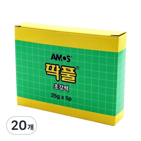 아모스 초강력 딱풀, 25g, 20개