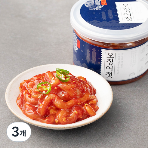 굴다리 김정배 명인 오징어젓, 250g, 3개