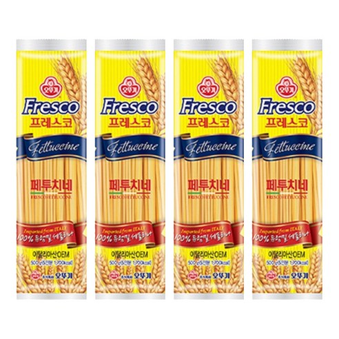 오뚜기 프레스코 페투치네, 4개, 500g
