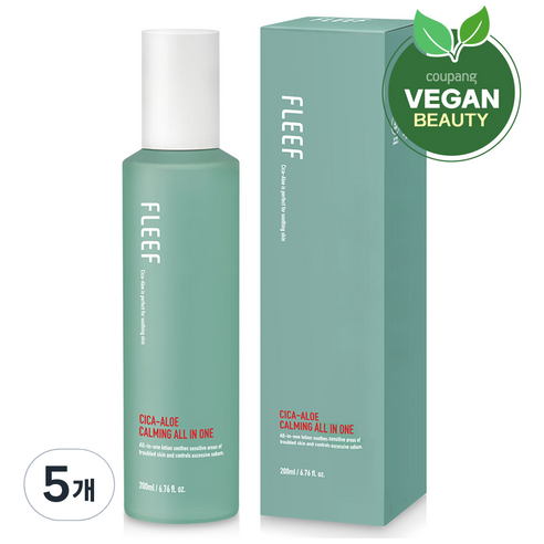 플리프 시카 알로에 카밍 올인원, 200ml, 5개