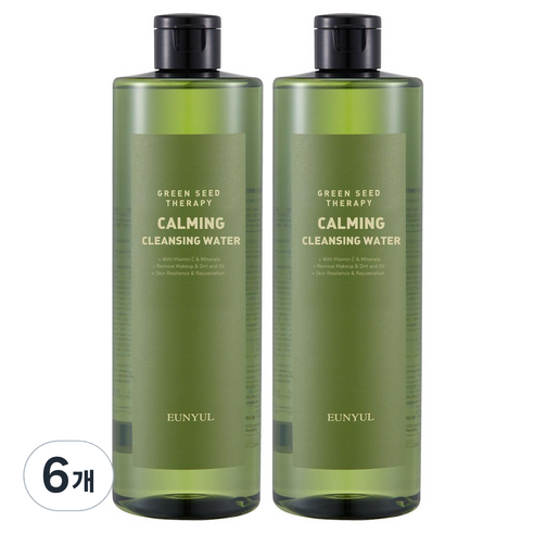 은율 그린씨드 카밍 클렌징워터, 500ml, 6개