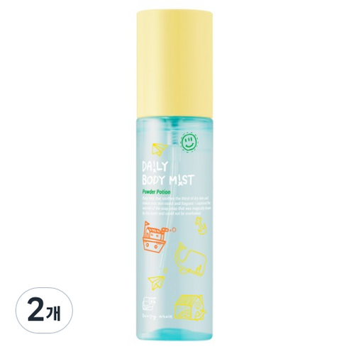 댄싱웨일 데일리 바디 미스트 파우더 포션, 2개, 70ml