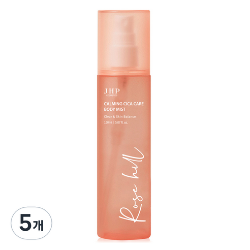 JHP 녹초엽 가드름 퍼퓸 로즈힐 바디미스트, 150ml, 5개