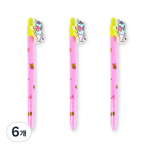 BT21 아크릴 피규어볼펜, 망, 6개