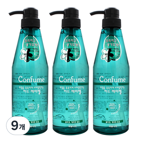 과일나라 컨퓸 하드 헤어젤, 600ml, 9개