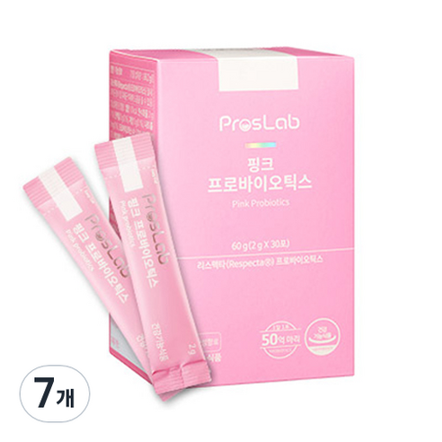 프로스랩 핑크 프로바이오틱스 여성 유산균, 60g, 7개