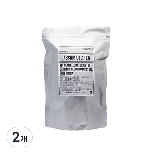 마녀의부엌 아쌈CTC 밀크티용 홍차 벌크형, 500g, 1개입, 2개