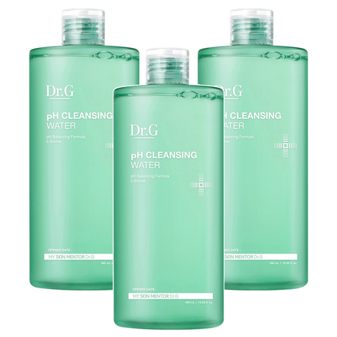 닥터지 약산성 클렌징 워터, 490ml, 3개