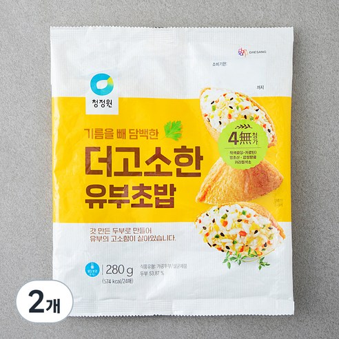 청정원 더 고소한 유부초밥, 280g, 2개