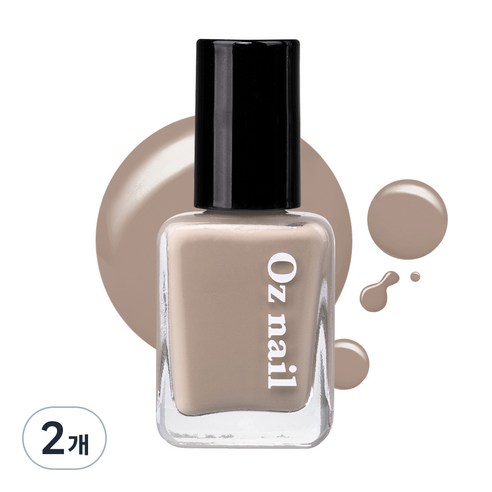 오즈네일 샤인 무드 네일 컬러 매니큐어, 29.어텀베이지, 8ml, 2개