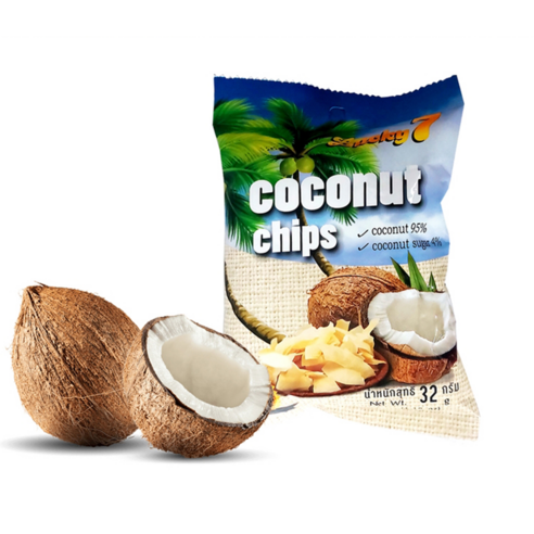 바삭함 속에 숨겨진 열대의 맛, 럭키세븐 코코넛칩