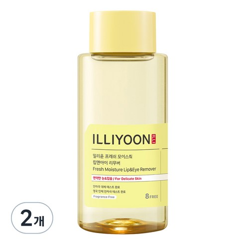 일리윤 프레쉬 모이스춰 립 & 아이 리무버, 300ml, 2개