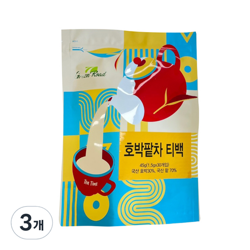 호박 팥차 삼각티백, 1.5g, 90개, 3개