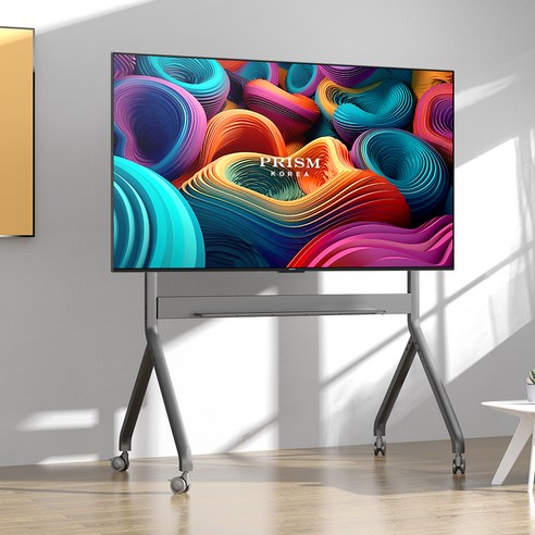PRISM 4K UHD 바이런 구글OS 베젤리스 스마트TV + 전동스탠드 세트, 215cm(85인치), HP85G3(TV), P320(전동스탠드), 스탠드형, 방문설치