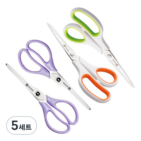 화신 715 가위 2개 + 705 사무용 투톤 가위 대 2개, 랜덤발송, 5세트