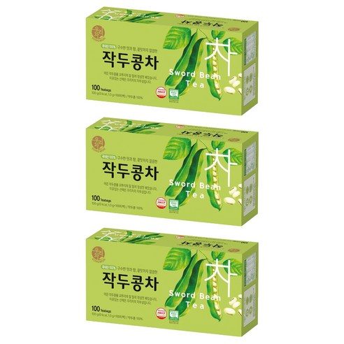 우리차 송원식품 작두콩차, 1g, 100개입, 3개