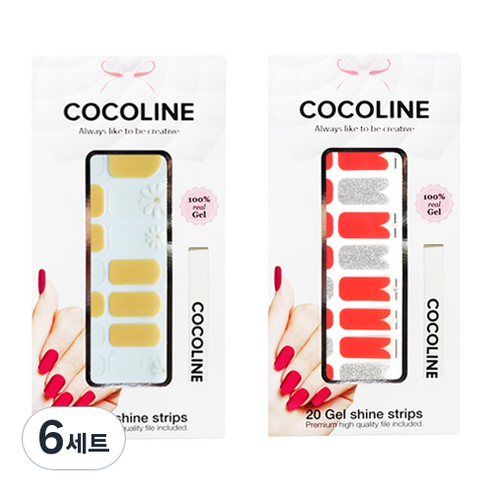 코코라인 붙이는 젤네일 스트립, COCO No 131, COCO No 134, 6세트
