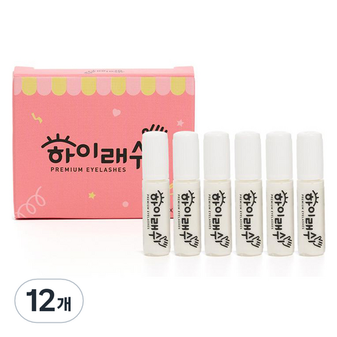 젤리해머 하이래쉬 속눈썹 글루 접착제, 12개, 투명