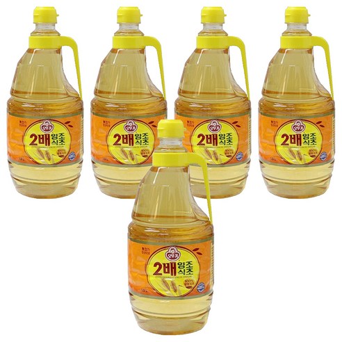 오뚜기 2배 양조식초, 1.8L, 5개
