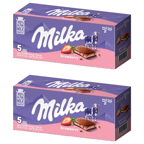 밀카 스트로베리 5개입, 500g, 2개