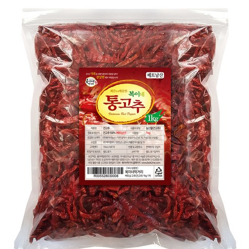 복이네먹거리 베트남 건고추, 1kg, 1개