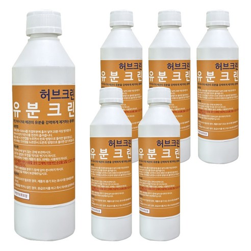 허브크린 유분크린 세정제, 500ml, 6개