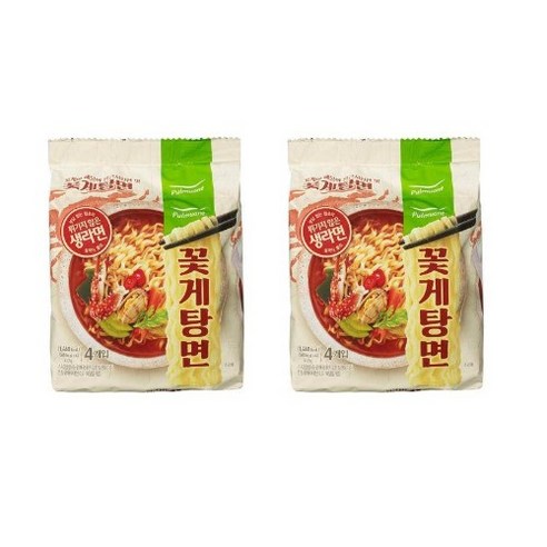 생면식감 꽃게탕면 103g, 8개입