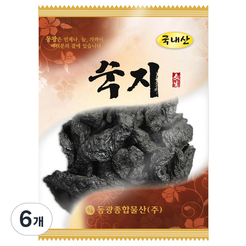 동광종합물산 숙지, 75g, 6개