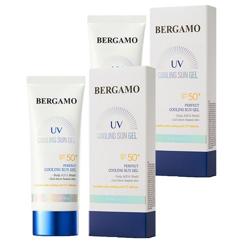 베르가모 퍼펙트 쿨링 선 젤 SPF50+ PA++++, 70ml, 2개