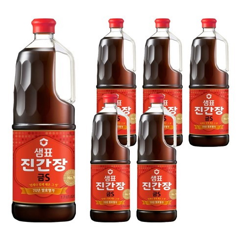 샘표 진간장 금S, 1.7L, 6개