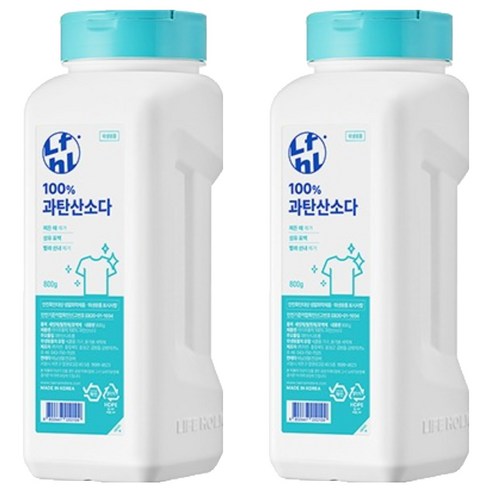 라이프홀릭 100% 과탄산소다, 800g, 2개