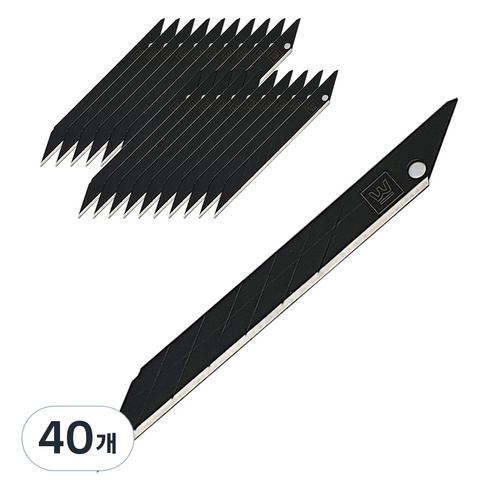 화신 커터날 30도 블랙 SK2H, 40개