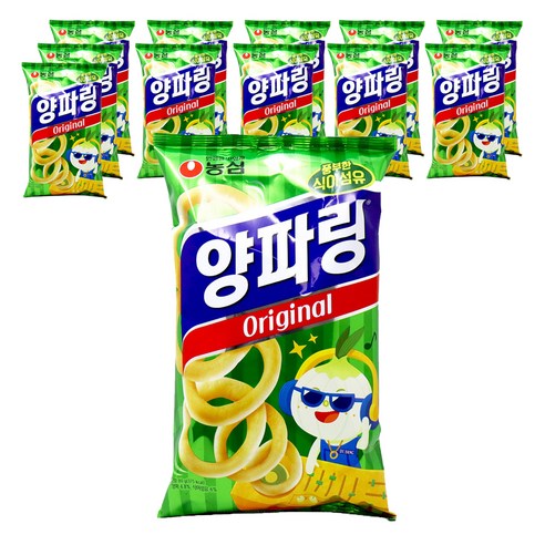 농심 양파링 오리지널, 80g, 12개