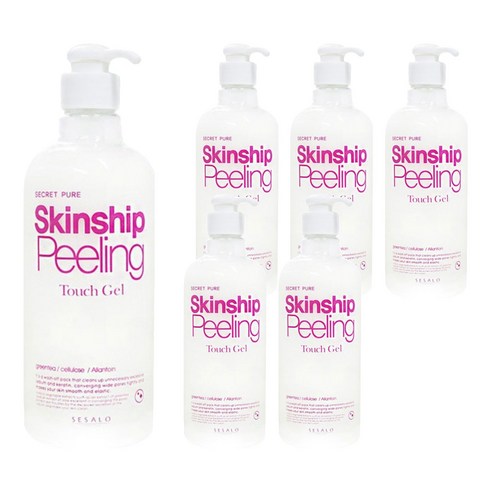 새살로 시크릿 퓨어 스킨쉽 필링 터치젤, 500ml, 6개